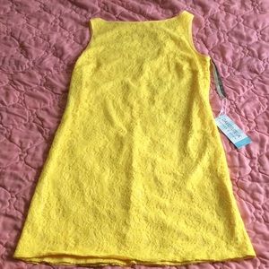 DavidTutera  for Gather & Gown Yellow Shift Dress Sleeveless size 8